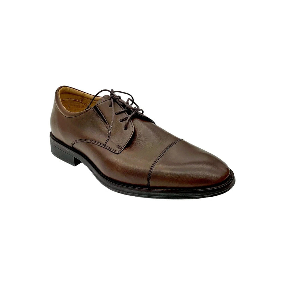 Flag Ltd. Men's Monroe Cap Toe Lace-Up Dress Shoes Brown - Medium